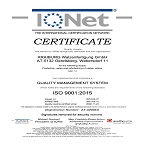 Certificate QM ISO 9001:2008